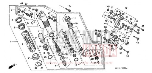 AMMORTIZZATORE POSTERIORE XR600RP di 1993